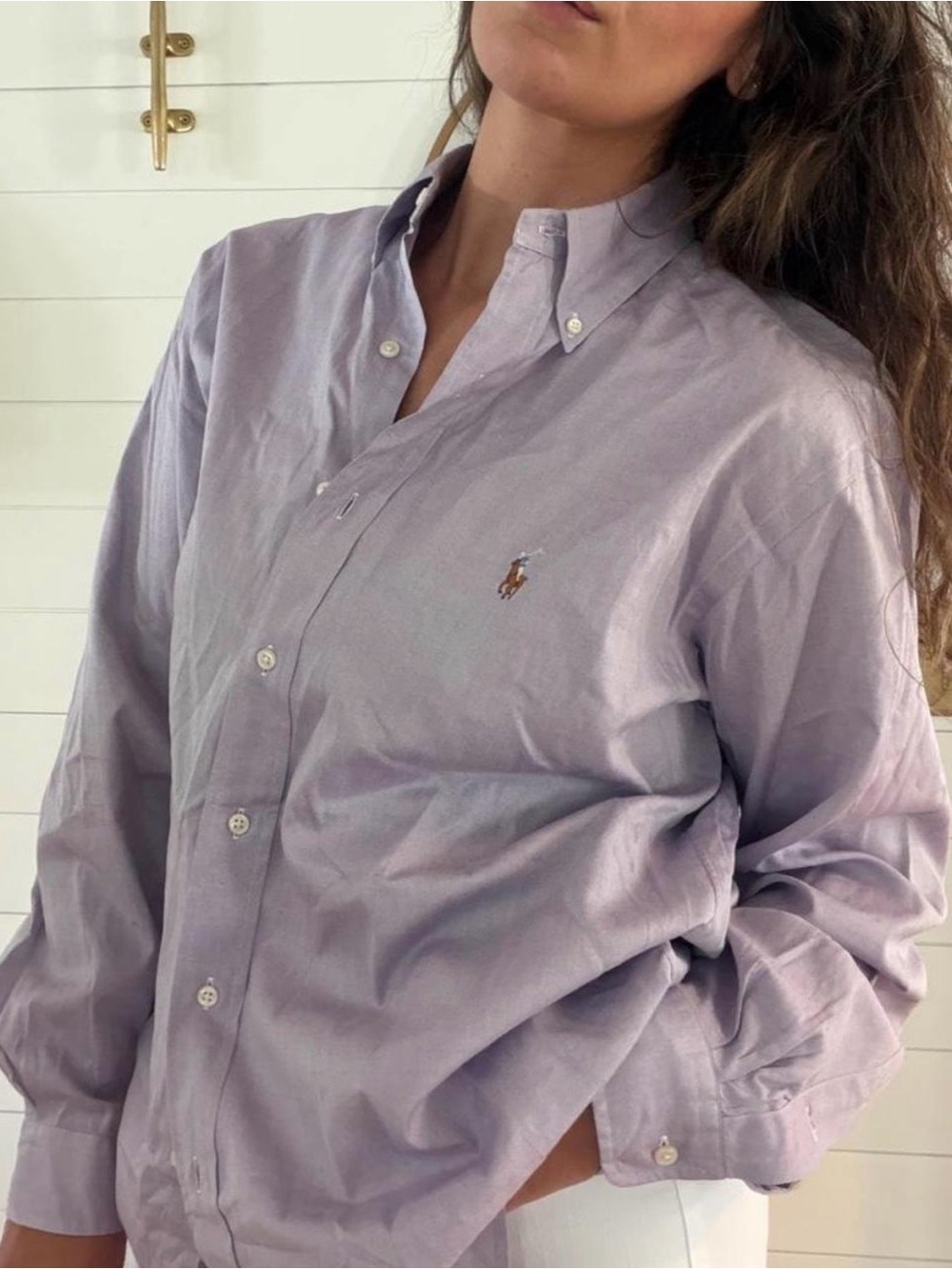 Ralph Lauren Yarmouth Men’s 15.5/34 Lavender Oxford Shirt | Classic Prep